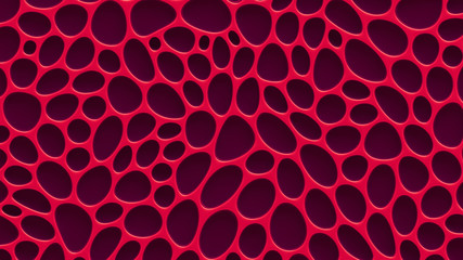 Purple texture background with relief and circles. 3d illustration, 3d rendering.