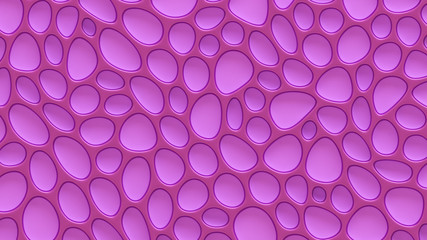 Purple texture background with relief and circles. 3d illustration, 3d rendering.