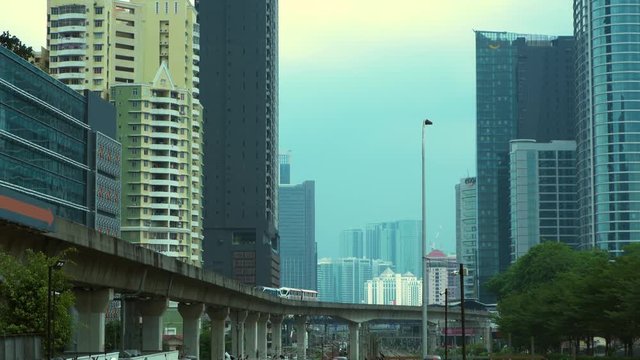Traffic on the streets of Kuala Lumpur