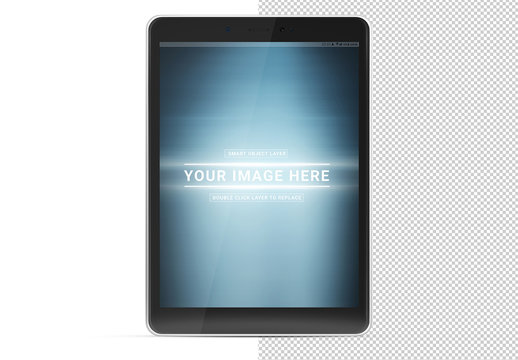 Tablet Mockup Isolated on White Background