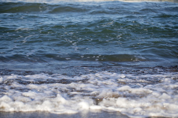 Wave on Clear Sand Beach