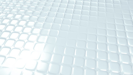 White geometric background with relief. 3d illustration, 3d rendering.