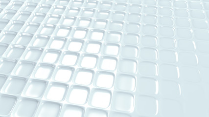 White geometric background with relief. 3d illustration, 3d rendering.