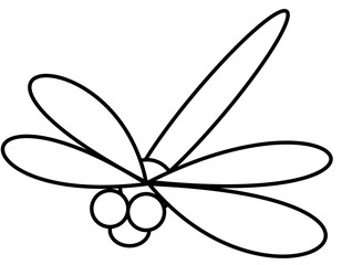 トンボ(モノクロ)