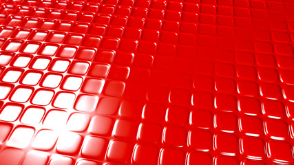 Red geometric background with relief. 3d illustration, 3d rendering.