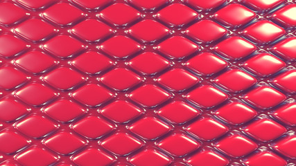 Pink geometric background with relief. 3d illustration, 3d rendering.