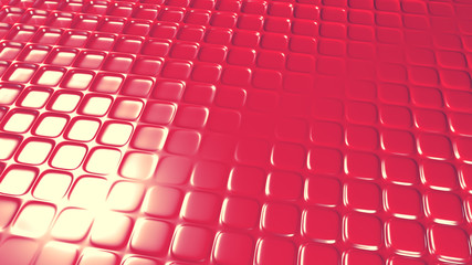 Naklejka premium Pink geometric background with relief. 3d illustration, 3d rendering.