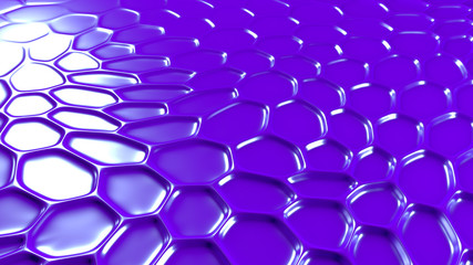 Purple geometric background with relief. 3d illustration, 3d rendering.