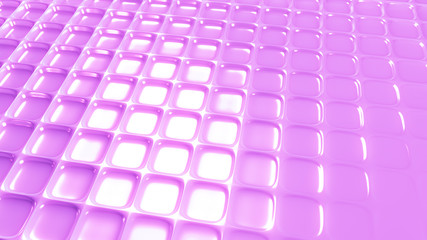 Pink geometric background with relief. 3d illustration, 3d rendering.