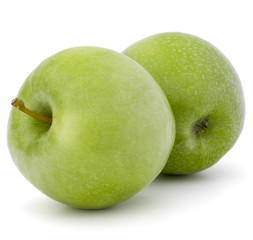 green apple isolated on white background cutout