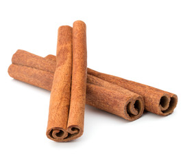 cinnamon stick spice isolated on white background closeup