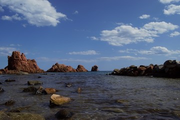 Fototapeta na wymiar mare sea rocce azzurro verde