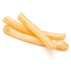 French Fried Potatoes isolated on white background