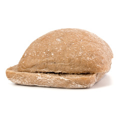 sliced Ciabatta bread isolated on white background cut out