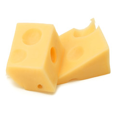 Cheese isolated on white background