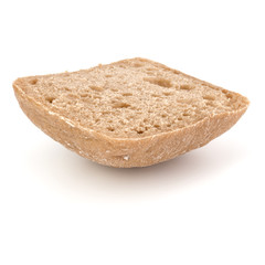 sliced Ciabatta bread isolated on white background cut out