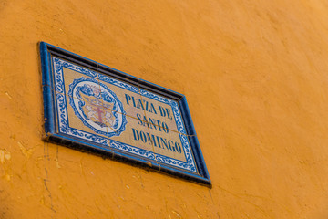 Obraz premium A typical view in Cartagena in Colombia.