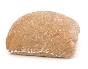 Ciabatta bread isolated on white background cut out