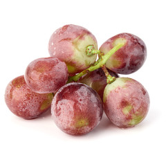 Red grape berry bunch isolated on white background cutout
