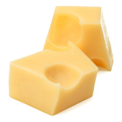 Cheese isolated on white background