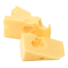 Cheese isolated on white background
