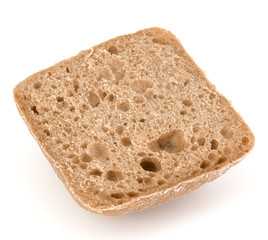 sliced Ciabatta bread isolated on white background cut out