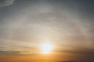 sun halo natural background