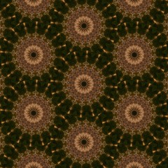 seamless brown and dark brown pattern with flowers