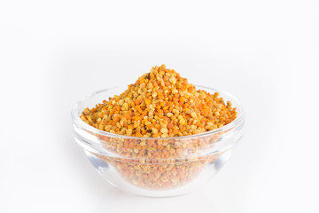 Bee pollen grains - Top view