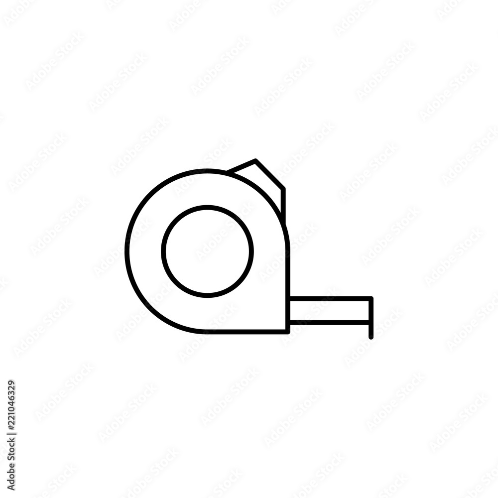 Poster meter icon. element of architecture icon for mobile concept and web apps. thin line meter icon can b