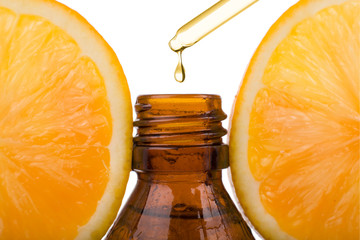 Essential oil with orange - vitamin C.