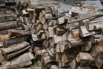 Firewood logs background
