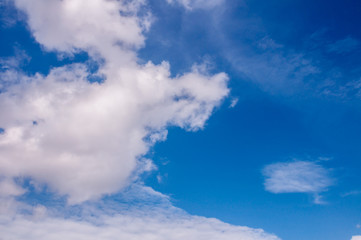 blue sky with cloud