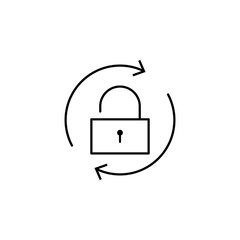 protection icon. Element of business icon for mobile concept and web apps. Thin line protection icon can be used for web and mobile
