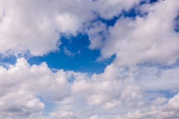 blue sky with cloud