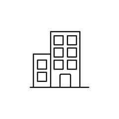 building icon. Element of building and landmark outline icon for mobile concept and web apps. Thin line building icon can be used for web and mobile
