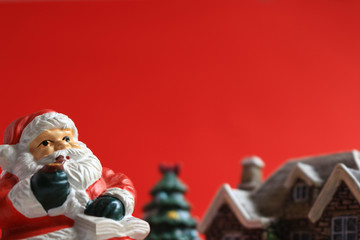 Still life of Santa Claus who imaged Christmas