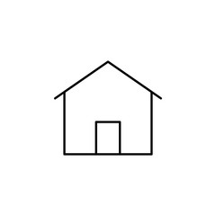 house icon. Element of building and landmark outline icon for mobile concept and web apps. Thin line house icon can be used for web and mobile