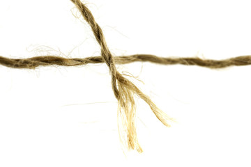 rope on a white background