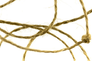 rope on a white background
