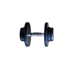 Dumbbell isolated on white background with clipping path