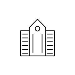 house icon. Element of building and landmark outline icon for mobile concept and web apps. Thin line house icon can be used for web and mobile