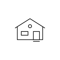 Fototapeta na wymiar house icon. Element of building and landmark outline icon for mobile concept and web apps. Thin line house icon can be used for web and mobile