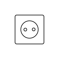 Socket outline icon. Element of ecology icon for mobile concept and web apps. Thin line Socket can be used for web and mobile