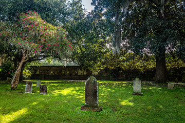 daytime cemetery view