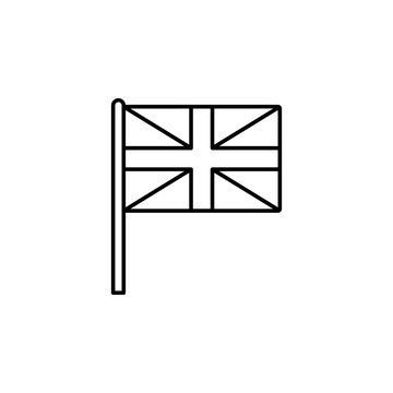 recommend clip art: United Kingdom icon. Element of flag icon for mobile concept and web apps. Thin line United Kingdom icon can be used for web and mobile