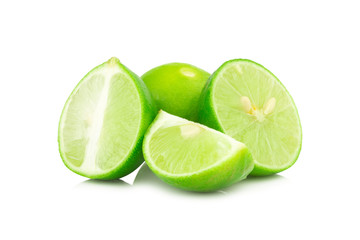 lime isolated on white background
