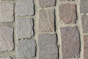 Texture and background of the sidewalk on the Market Square of Trier, Germany