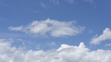 Sky is bright sun shines beautifu blue clouds with copy space for your text..