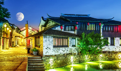 Obraz premium Historic scenic old town Wuzhen, China